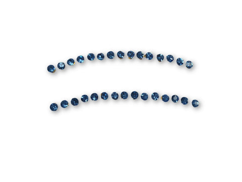 Eye Lid Diamante - Aqua Blue Gems - Belly Button Rings Direct