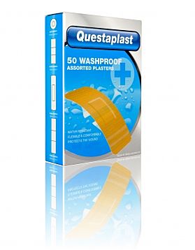 Questaplast 50 Washproof Assorted Plasters