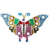Vajazzle Butterfly Body Tattoo - Rainbow Gems (Type 1) - Belly Button Rings Direct