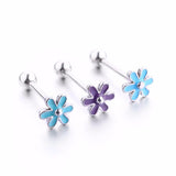 Flower Shaped - Tongue Bar - Belly Button Rings Direct