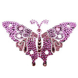 Vajazzle Butterfly Body Tattoo - Pink Gems - Belly Button Rings Direct
