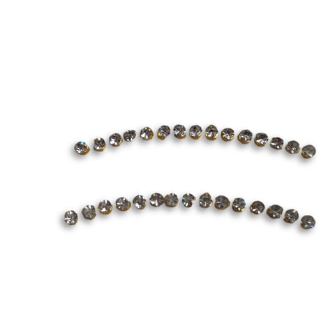 Eye Lid Diamante - Silver Gems - Belly Button Rings Direct